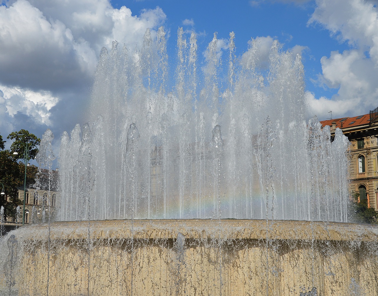 fountain water water feature free photo