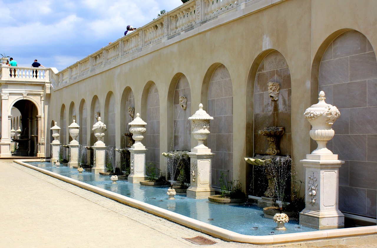 fountain water garden free photo