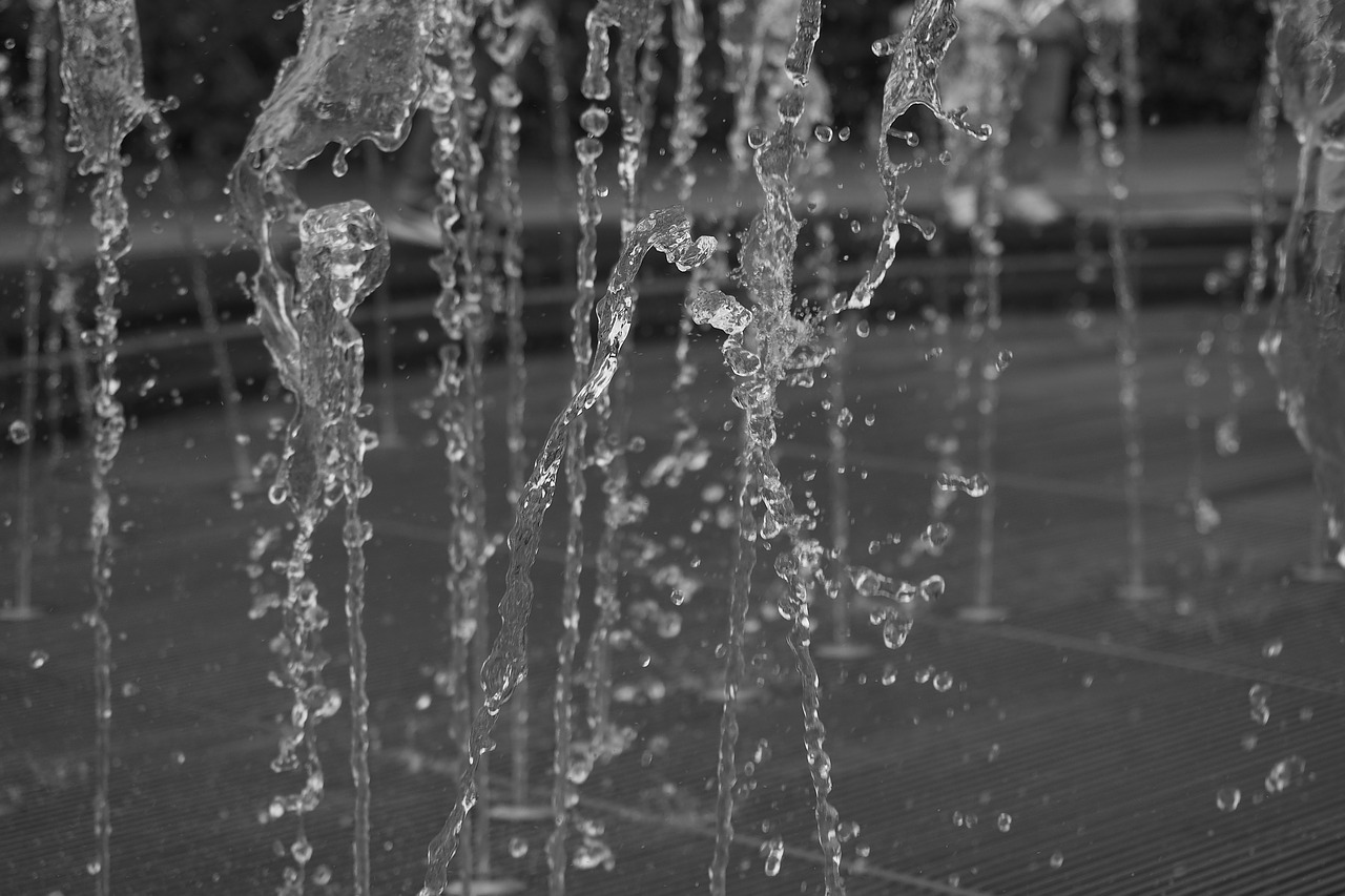 fountain spray drop of water free photo