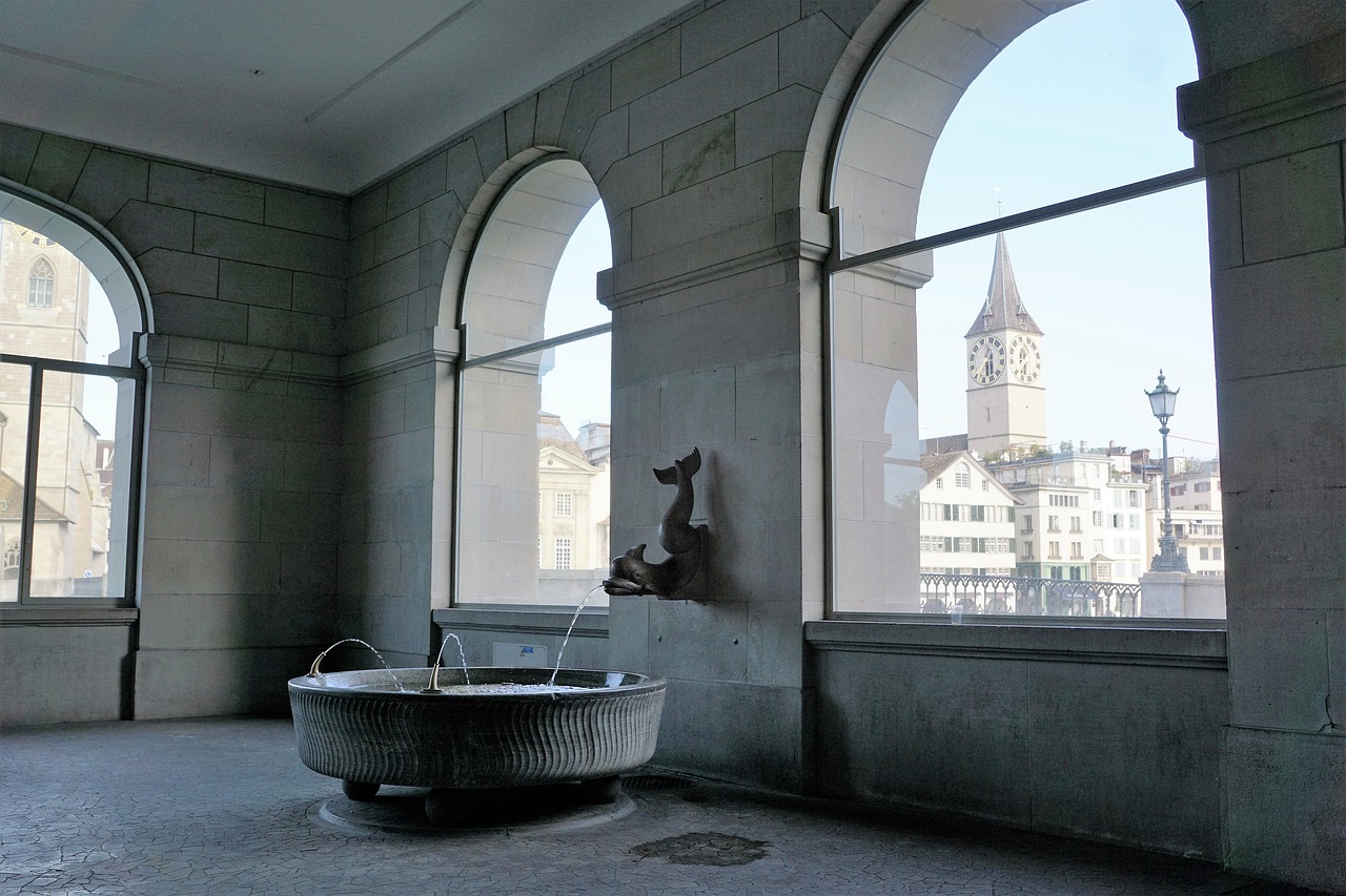 fountain zurich switzerland free photo