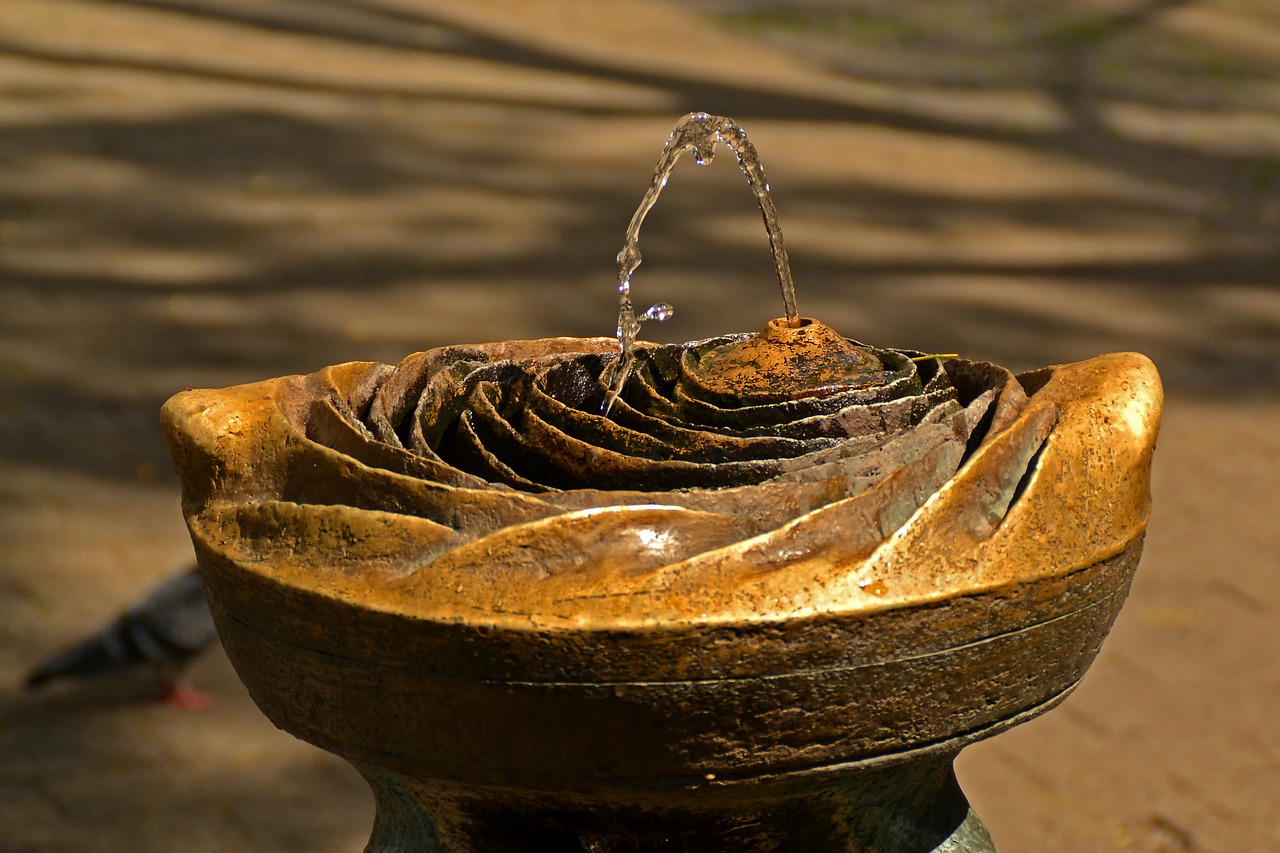 fountain water jet gargoyle free photo