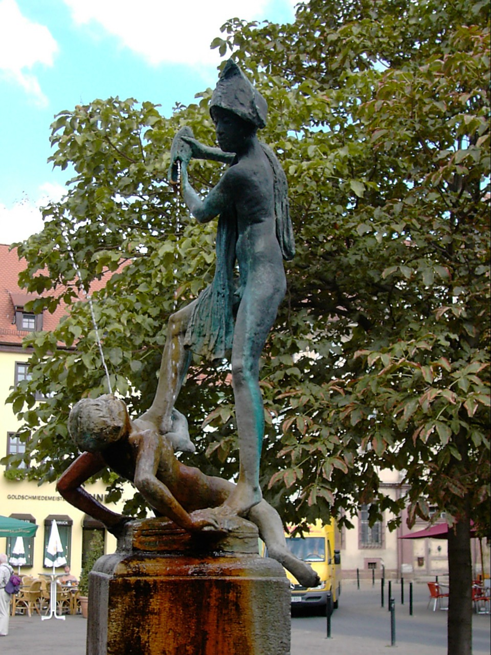 fountain sculpture bronze free photo