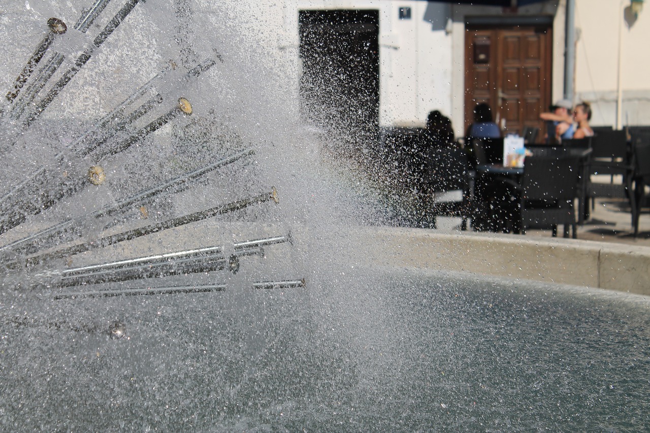 fountain water rainbow free photo