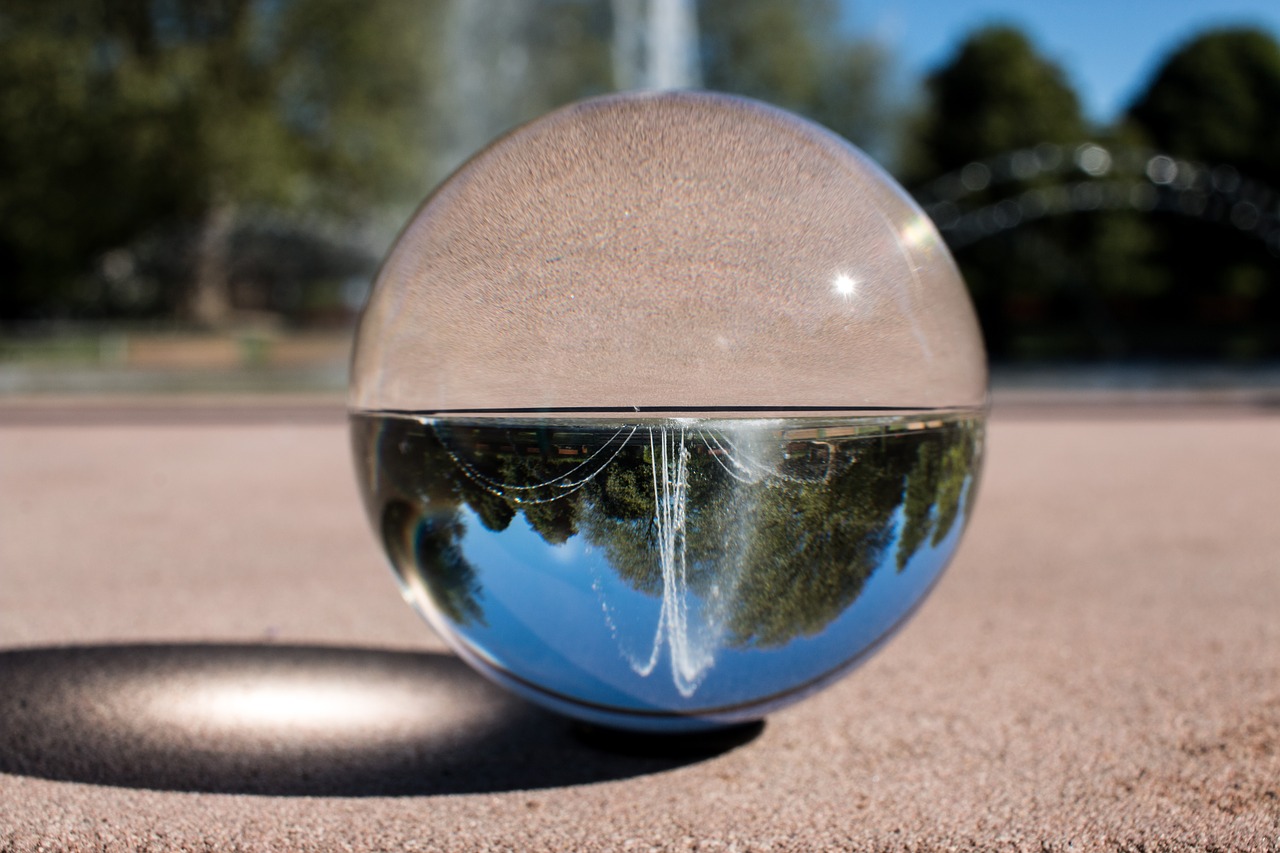 fountain pforzheim glass ball free photo