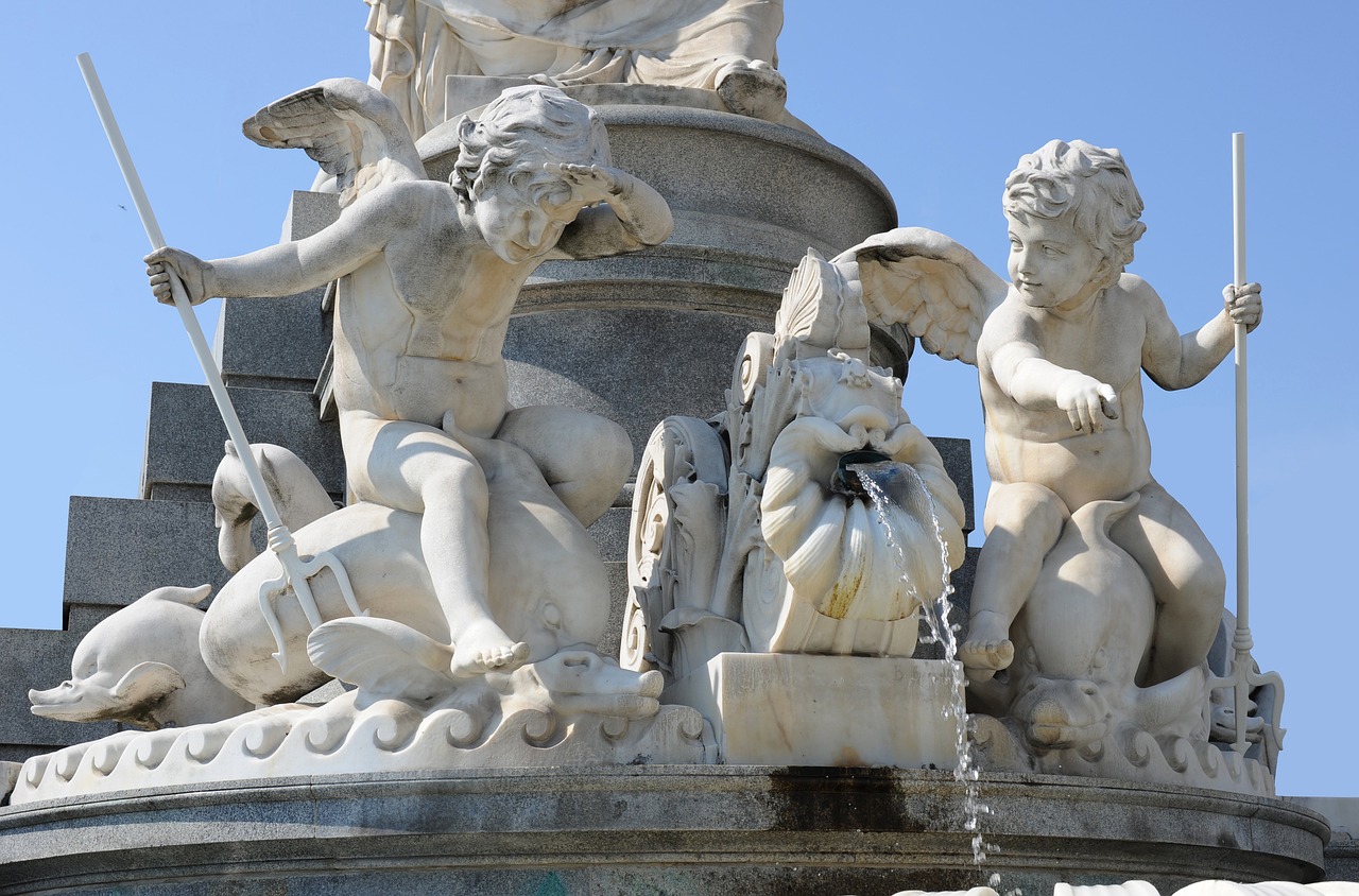 fountain angel vienna free photo