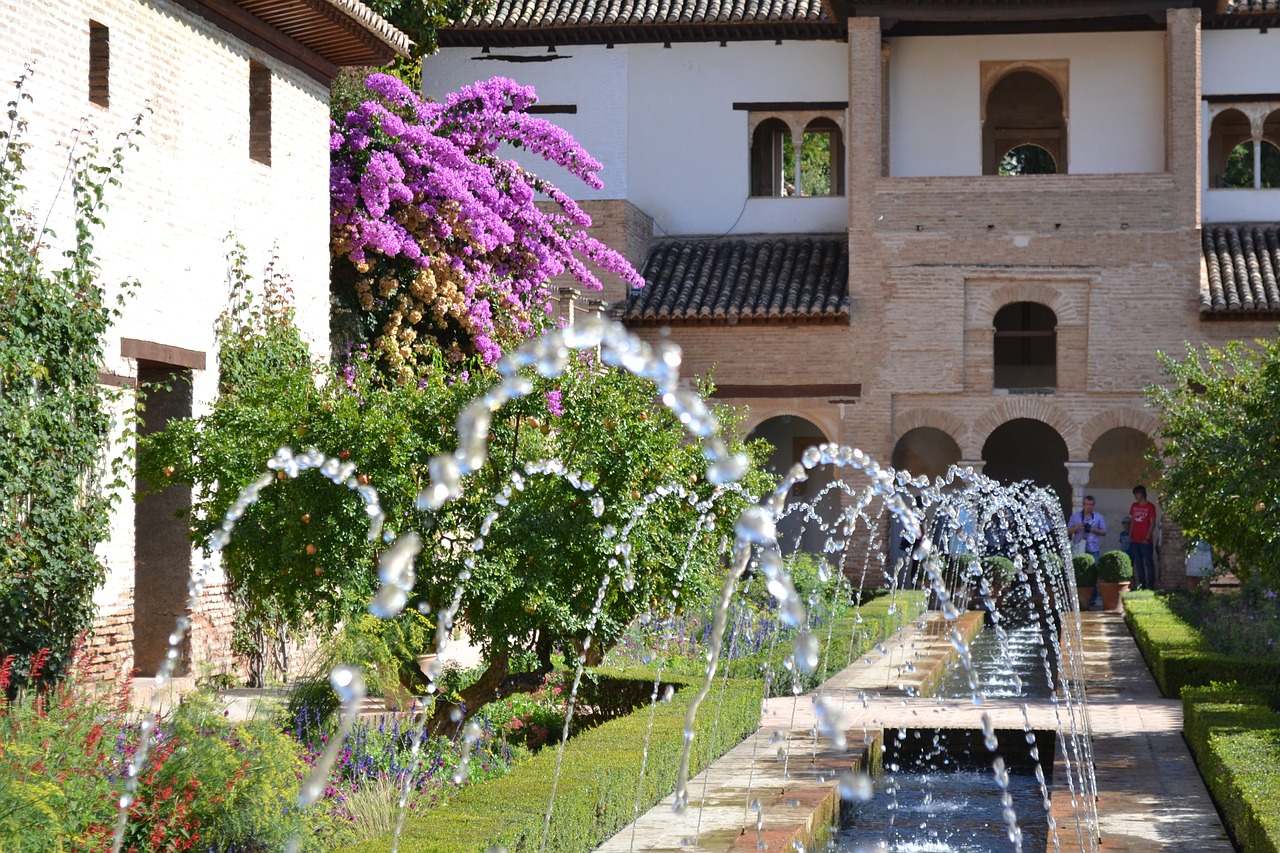 fountain alhambra granada free photo