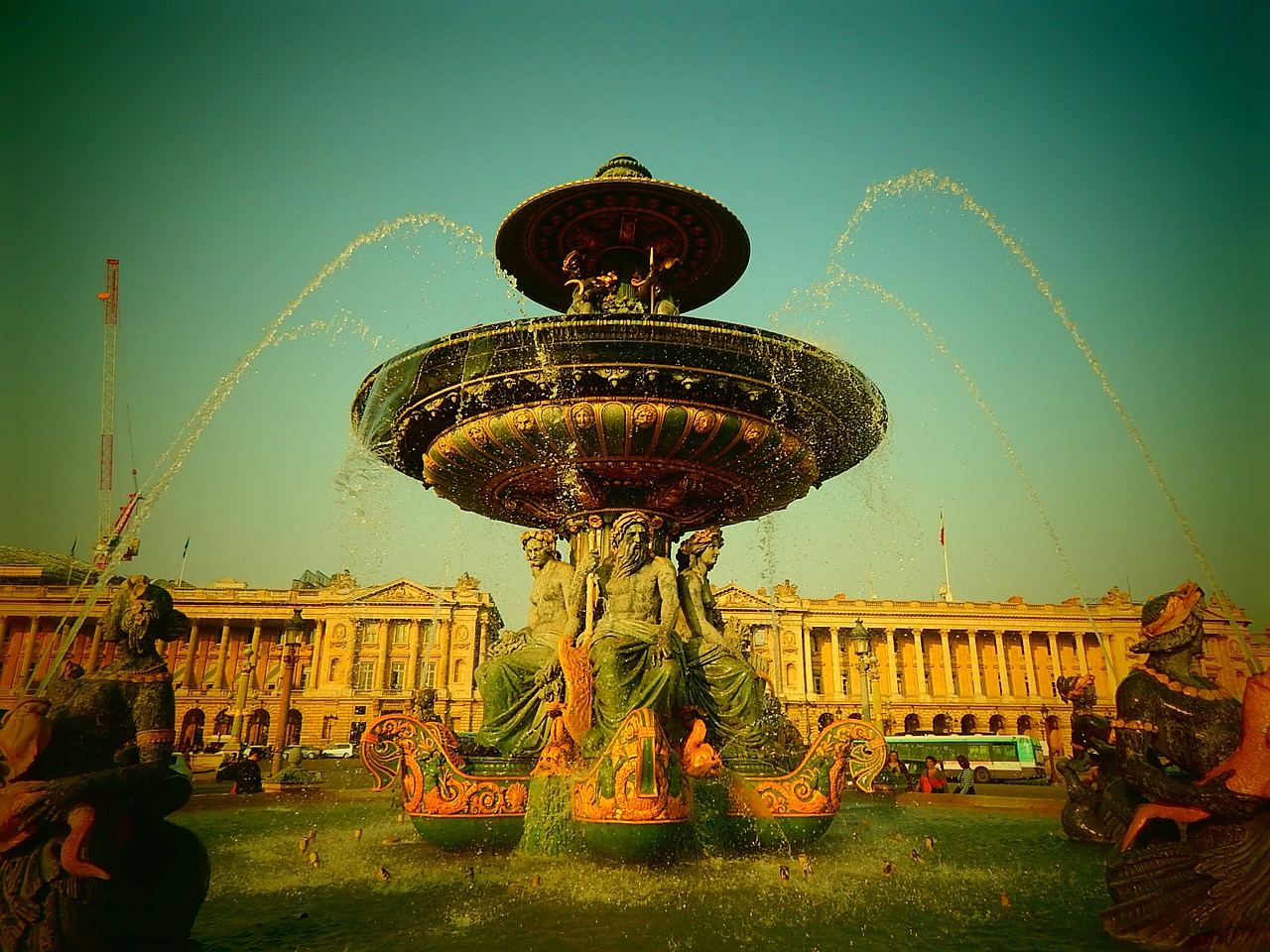 fountain paris france free photo