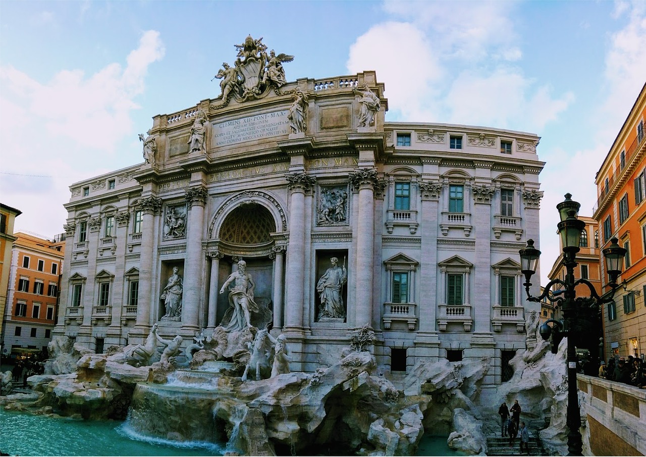 fountain  italy  monument free photo