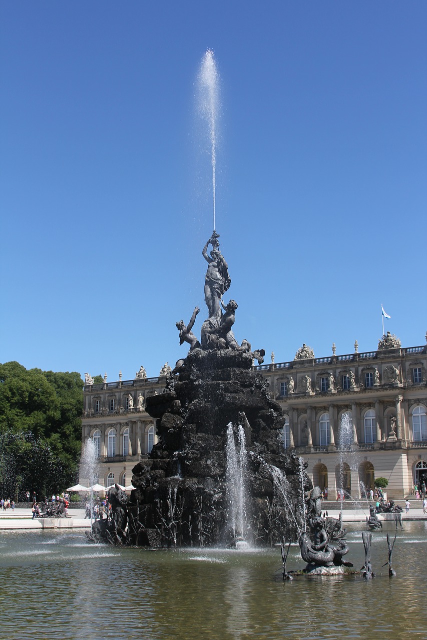 fountain  castle  historically free photo