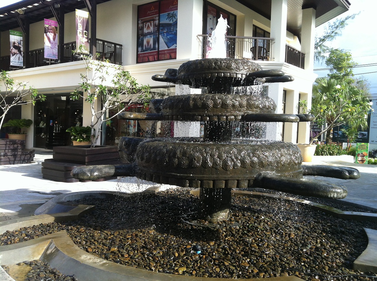 fountain phuket thailand free photo