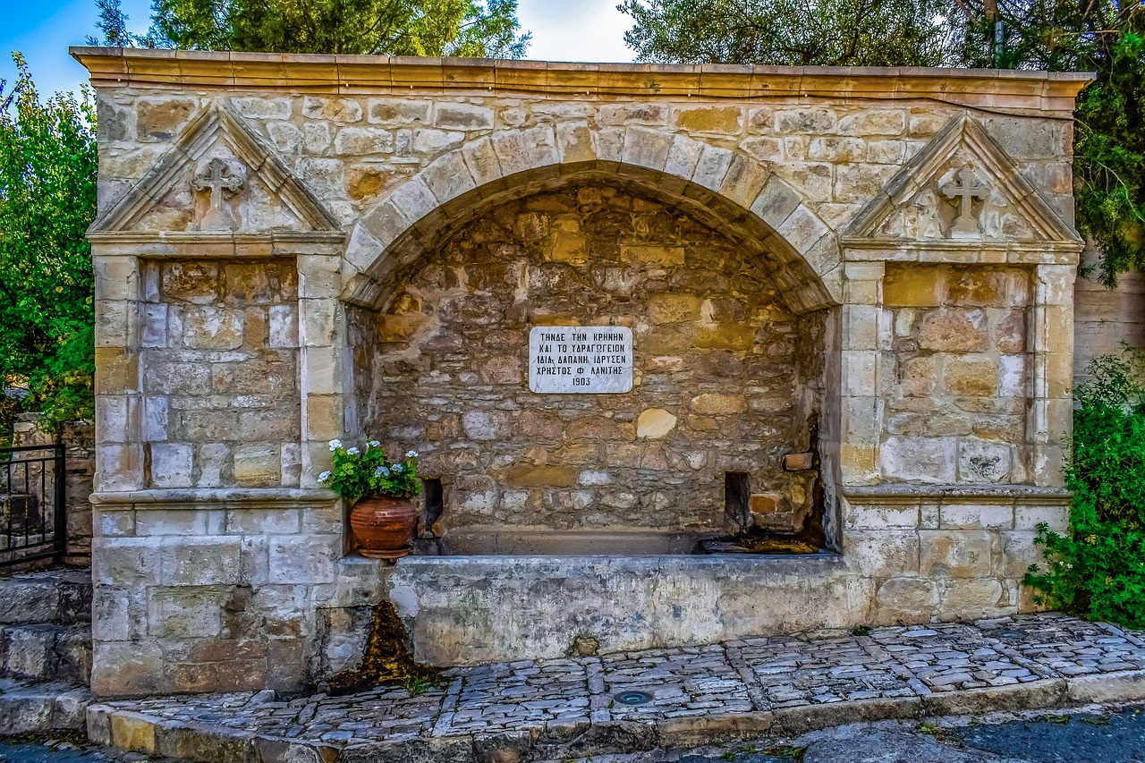 fountain  stone  architecture free photo