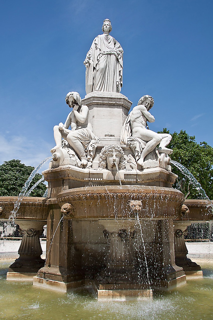 fountain mythology france free photo