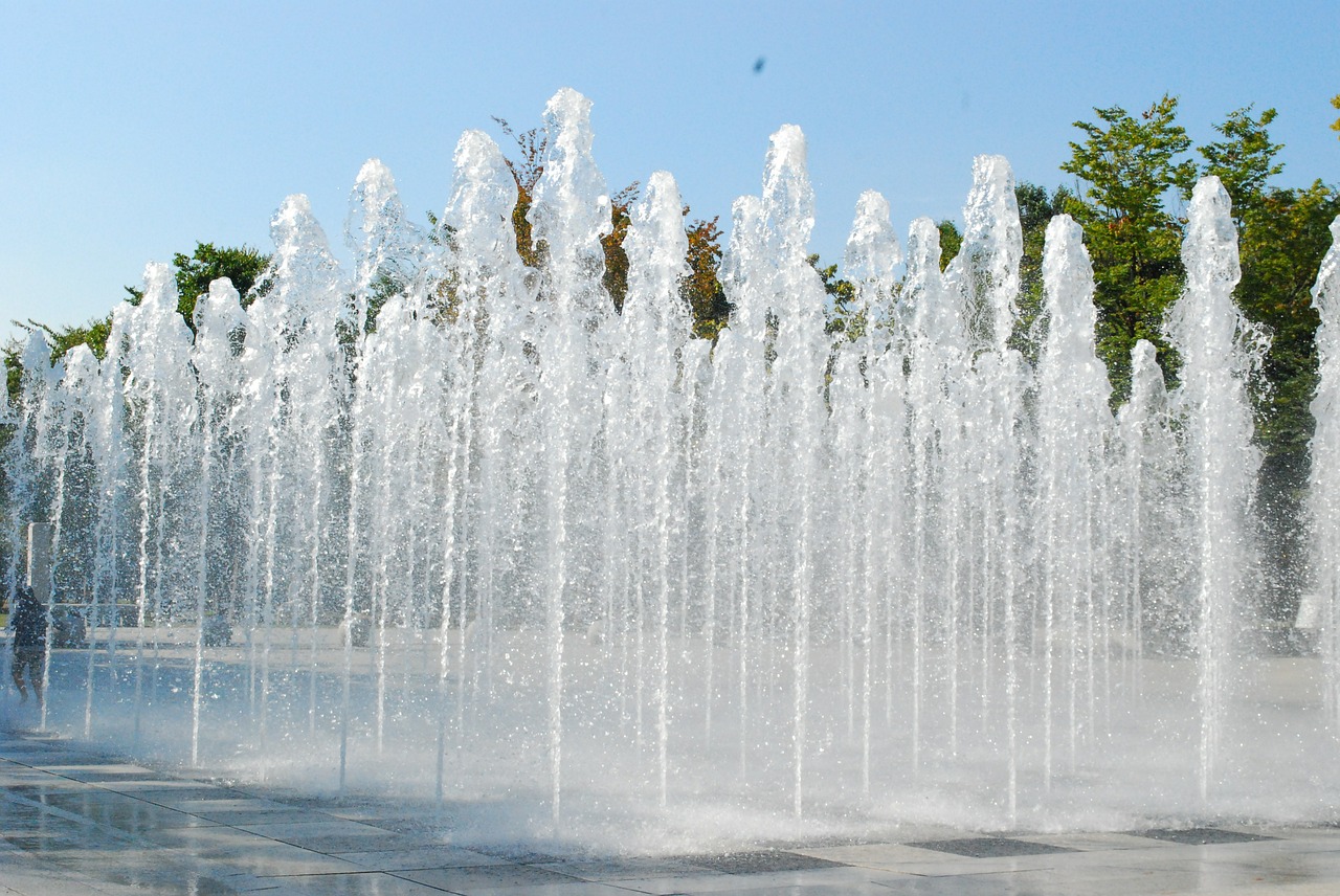 fountain landscape water free photo