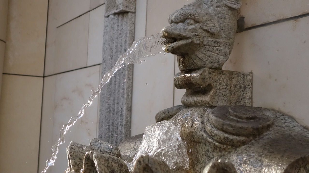 fountain park statue free photo