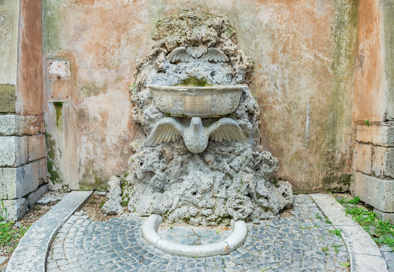 fountain sculpture aventijskij hill free photo