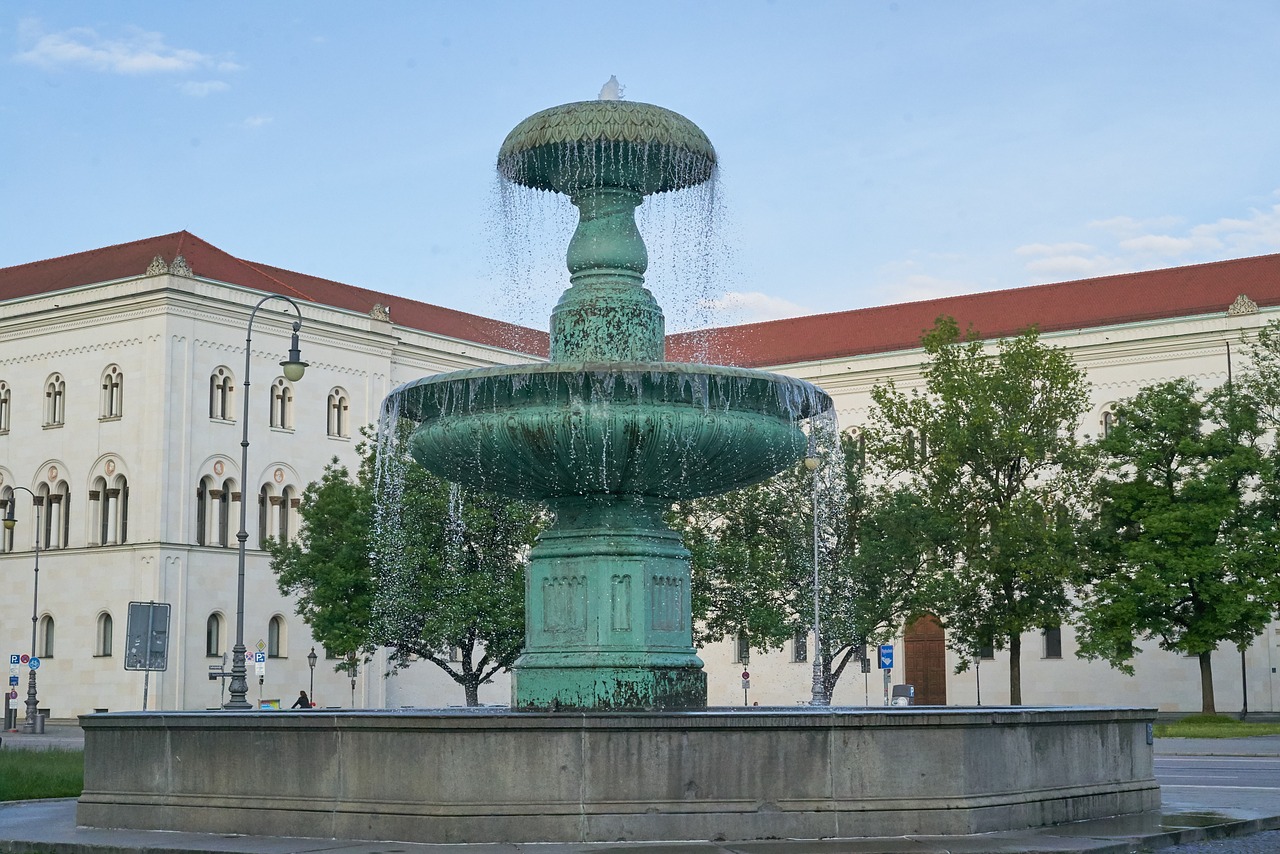 fountain munich historical city free photo