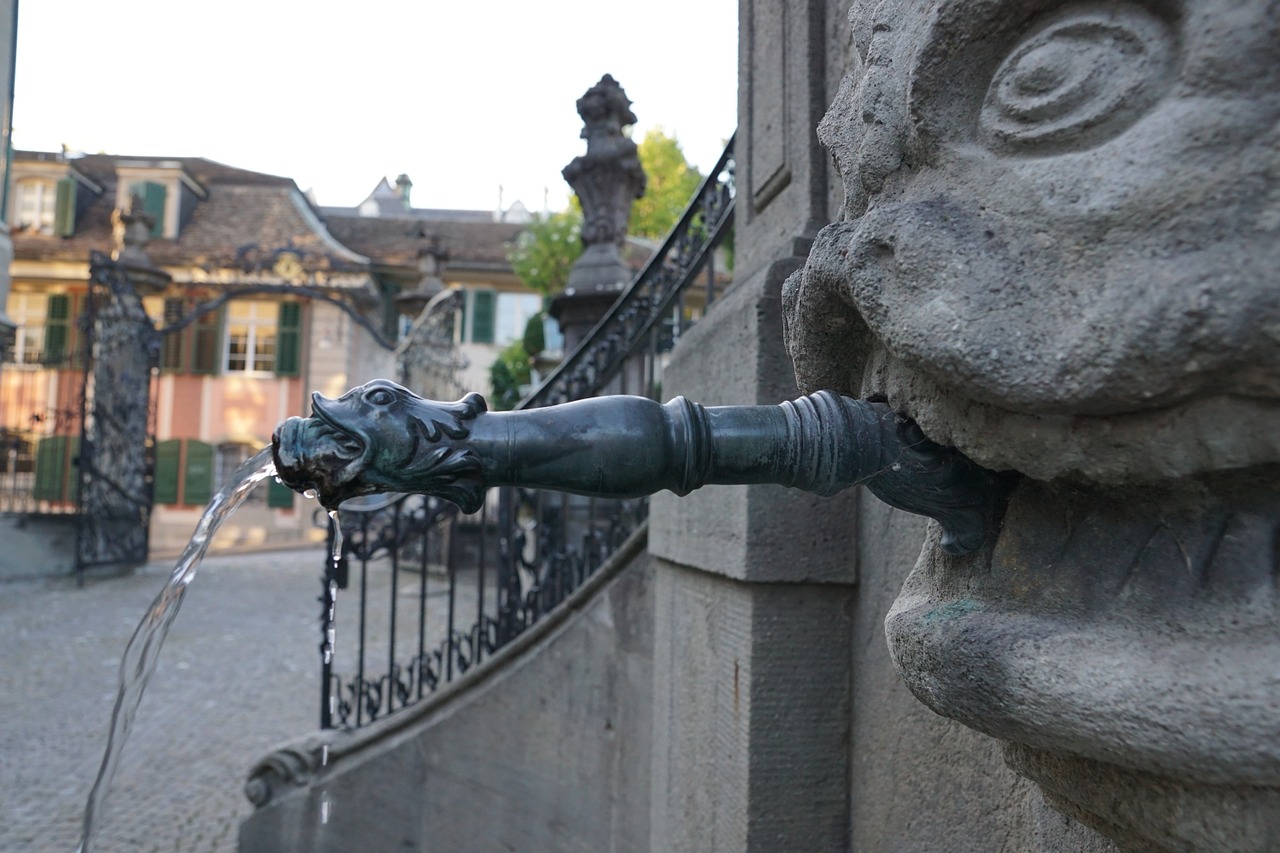 fountain water sculpture free photo