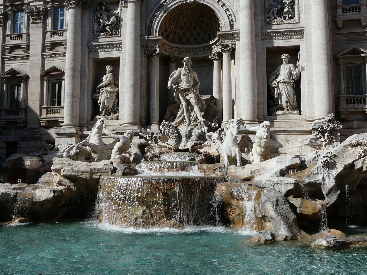 fountain water rome free photo