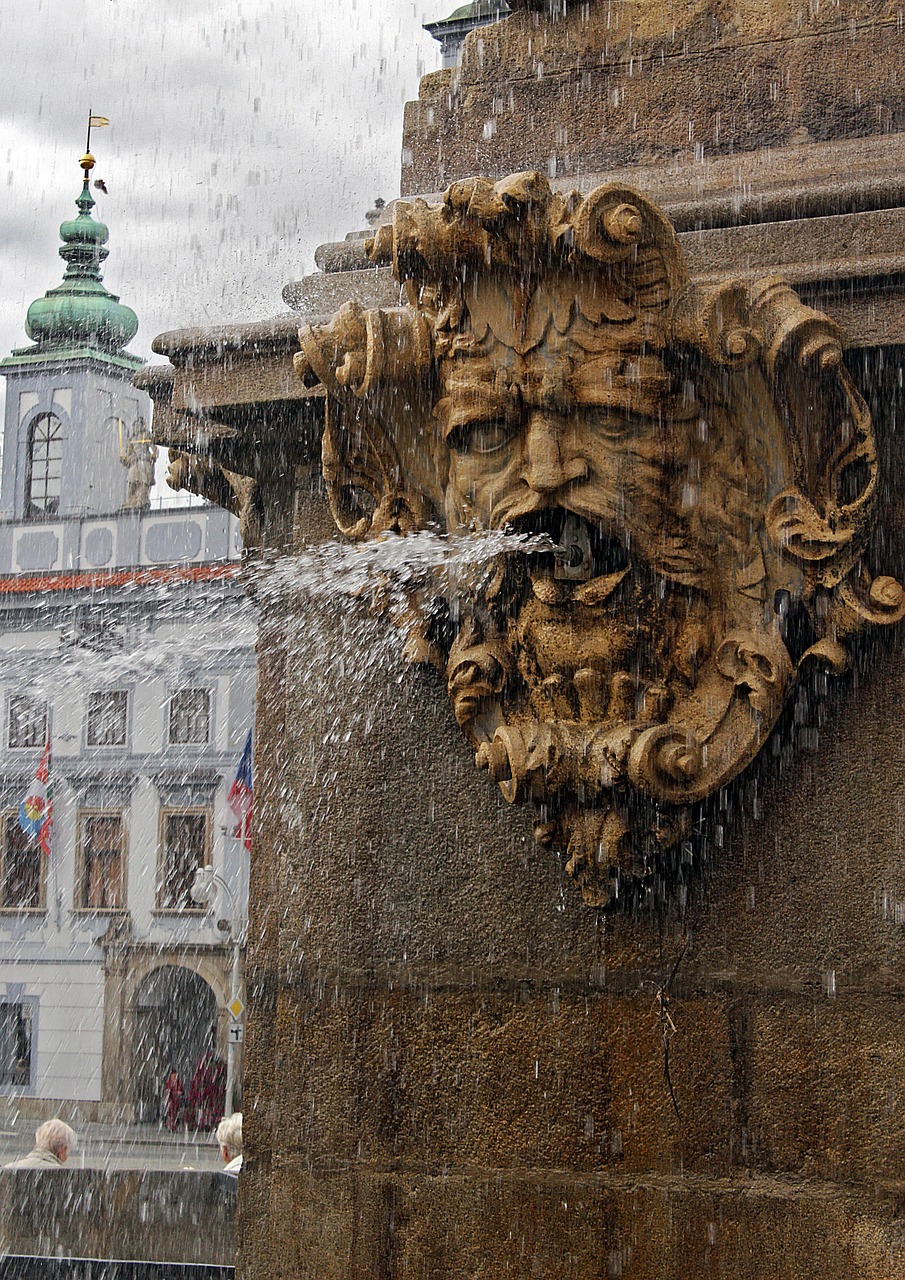 fountain town hall city free photo