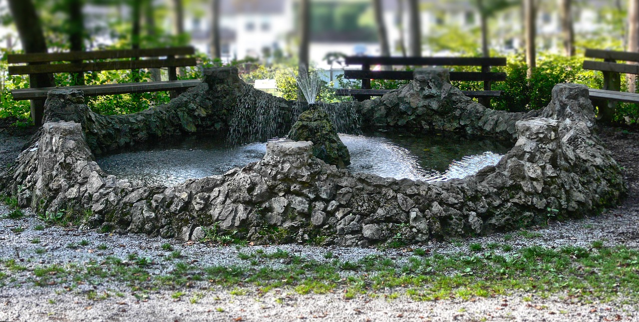 fountain water stone free photo