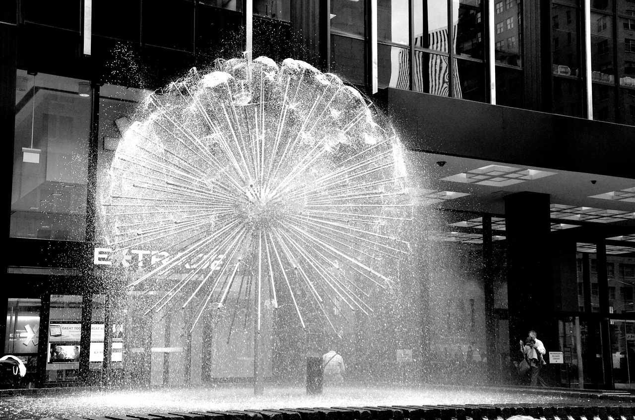 fountain water building free photo