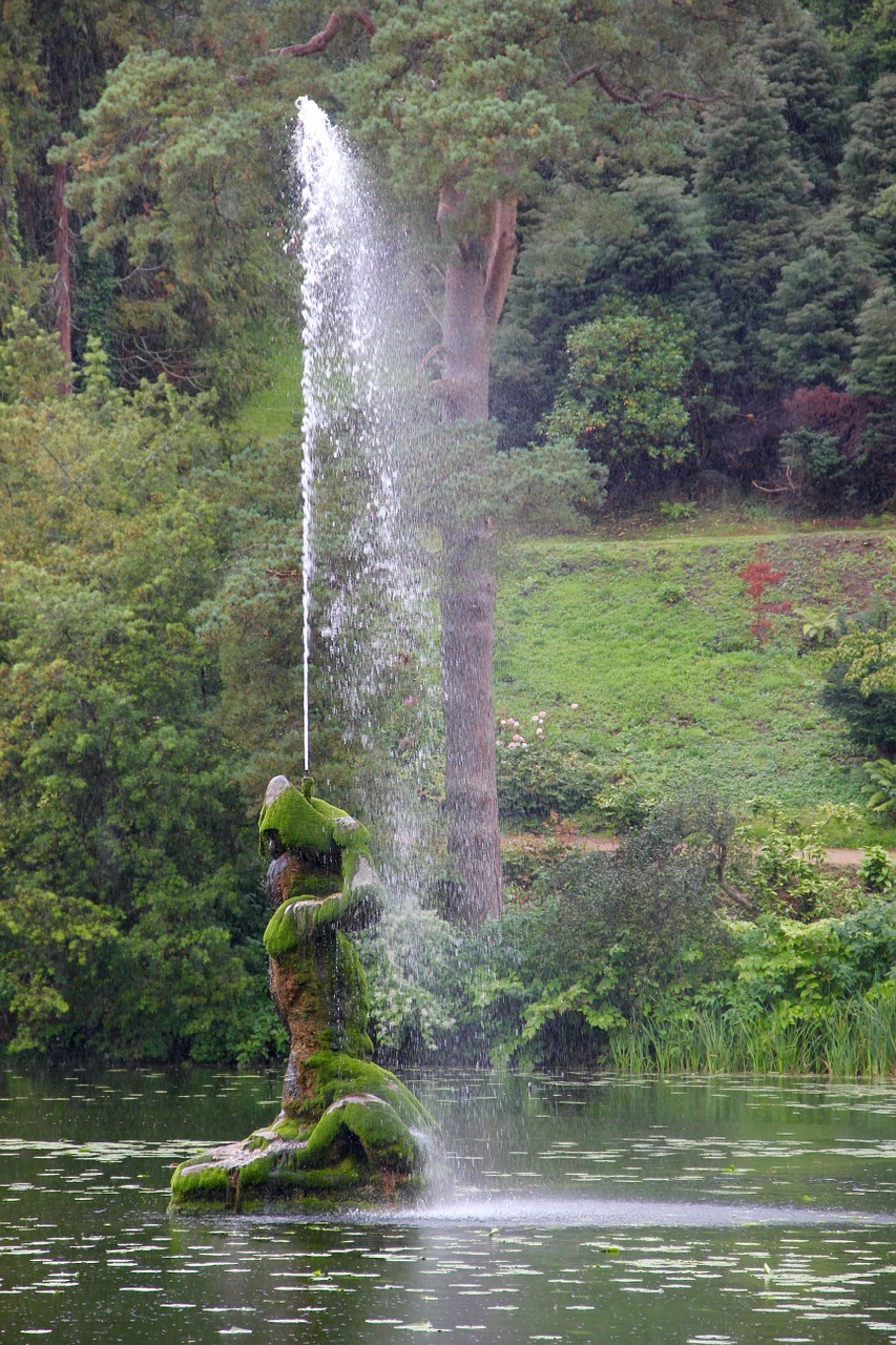 fountain powerscourt ireland free photo
