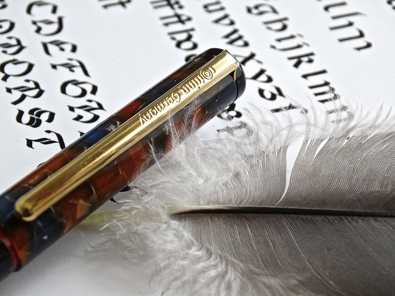 fountain pen text leave free photo