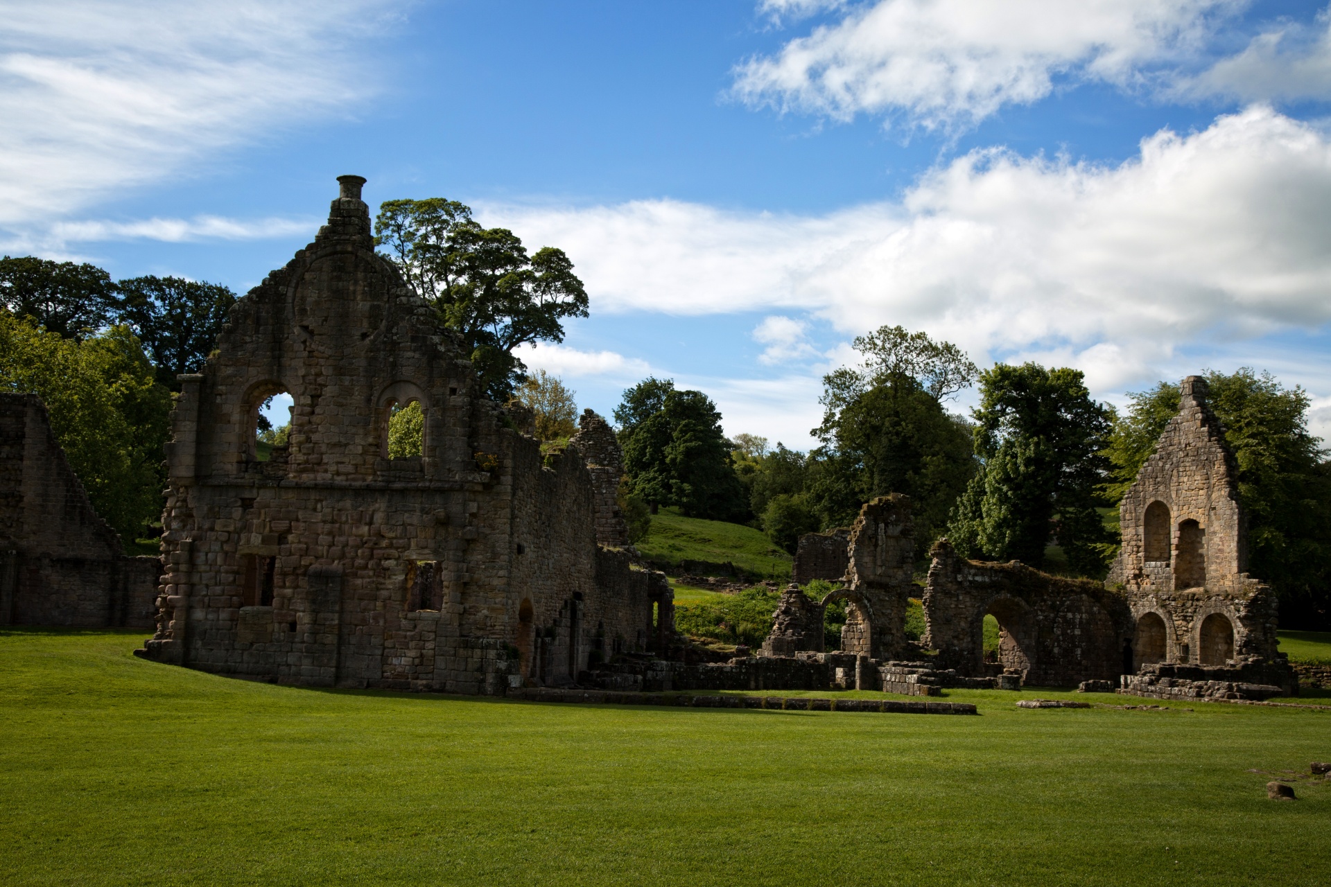 abbey fountains stone free photo