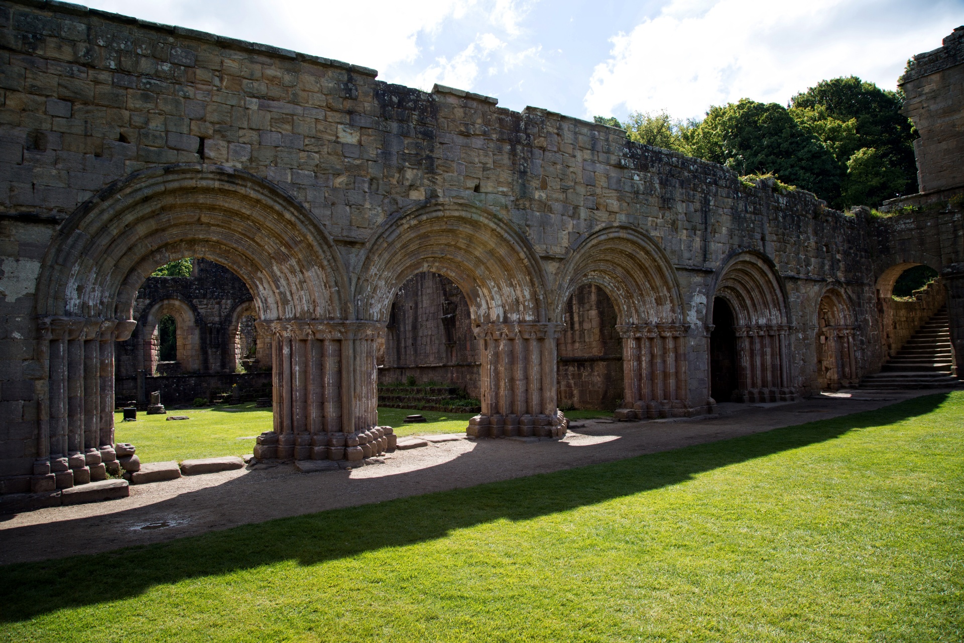 abbey fountains stone free photo