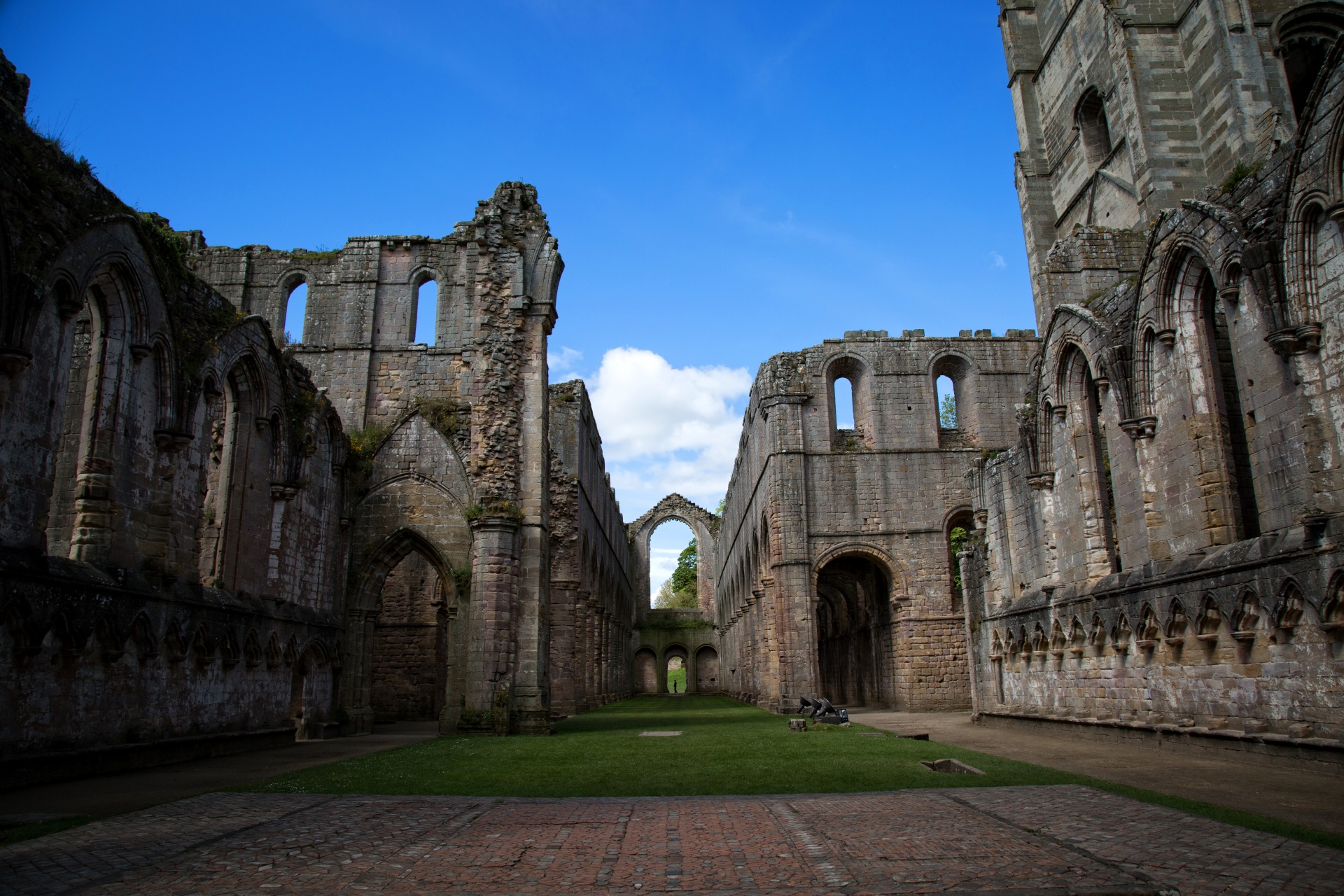 abbey fountains stone free photo