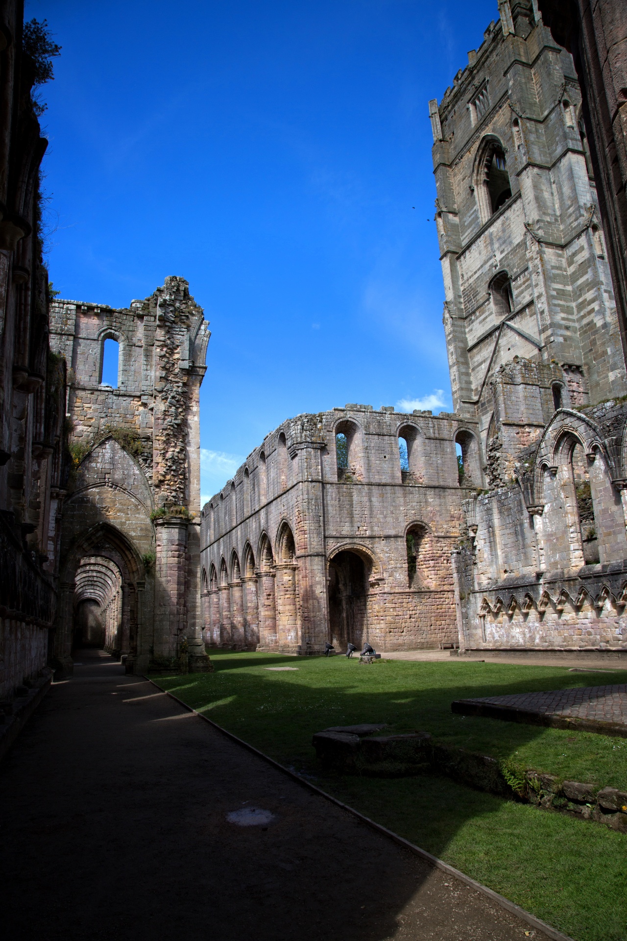 abbey fountains stone free photo