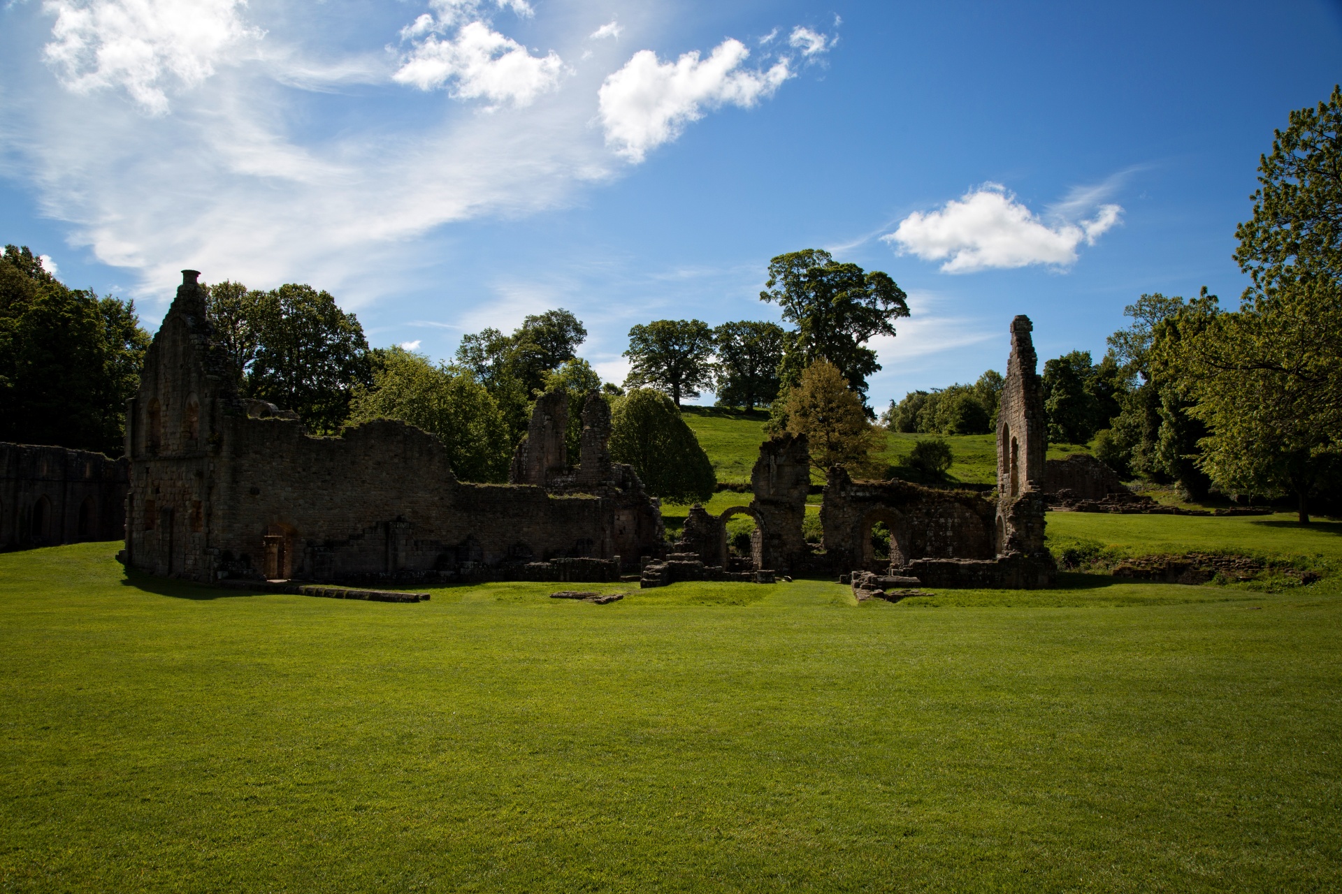 abbey fountains stone free photo