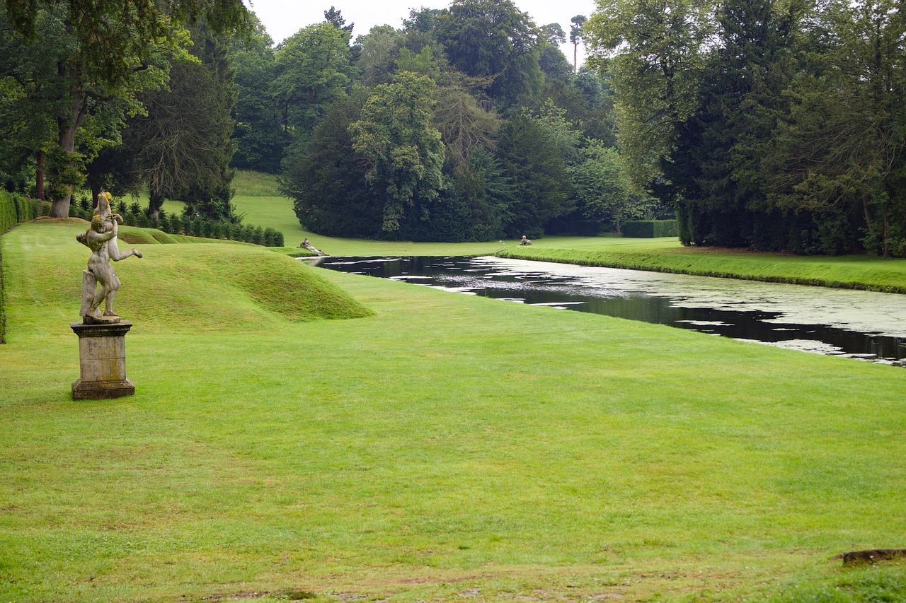 fountains abbey water gardens national treust free photo