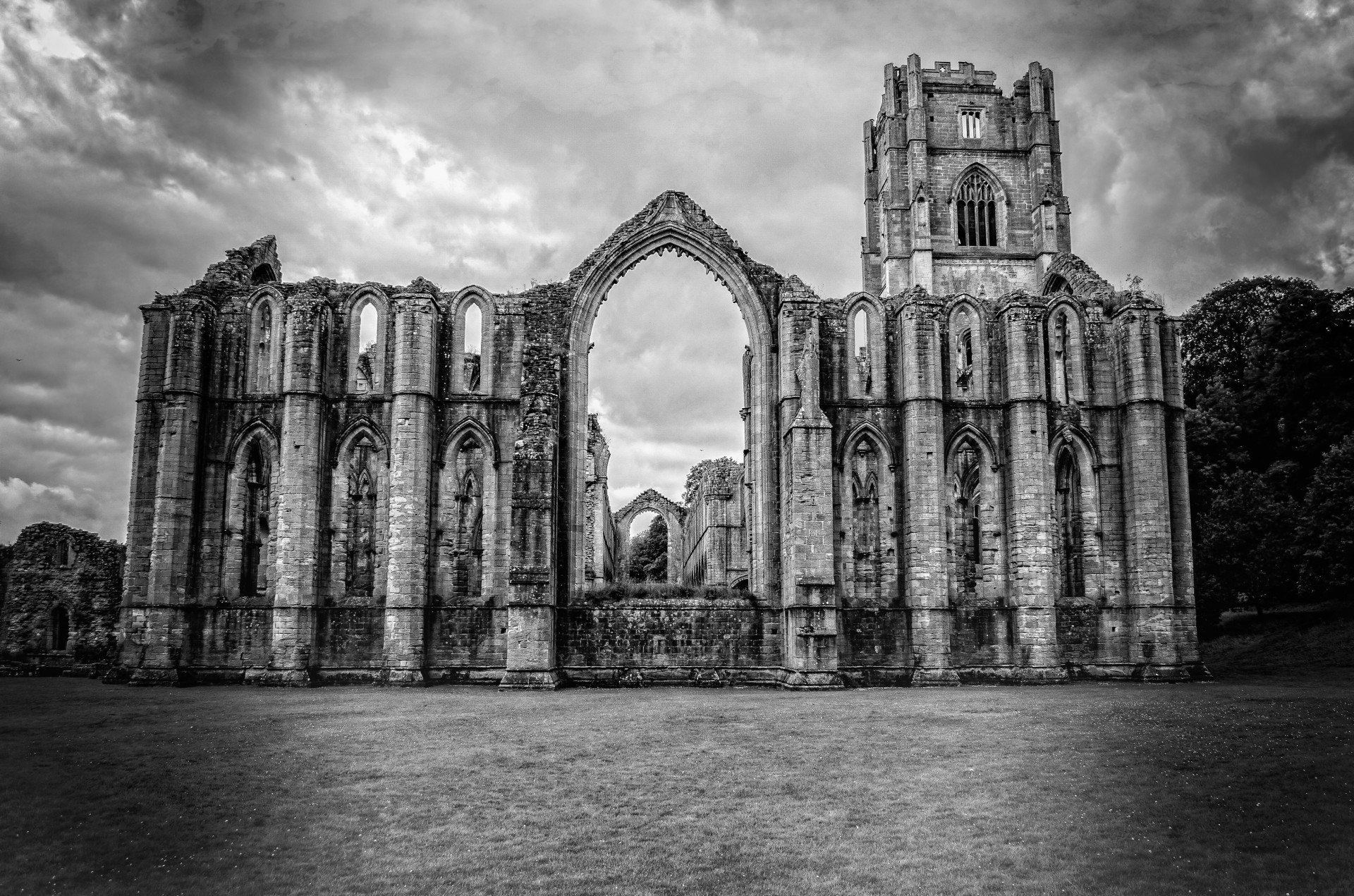 abbey arches tower free photo