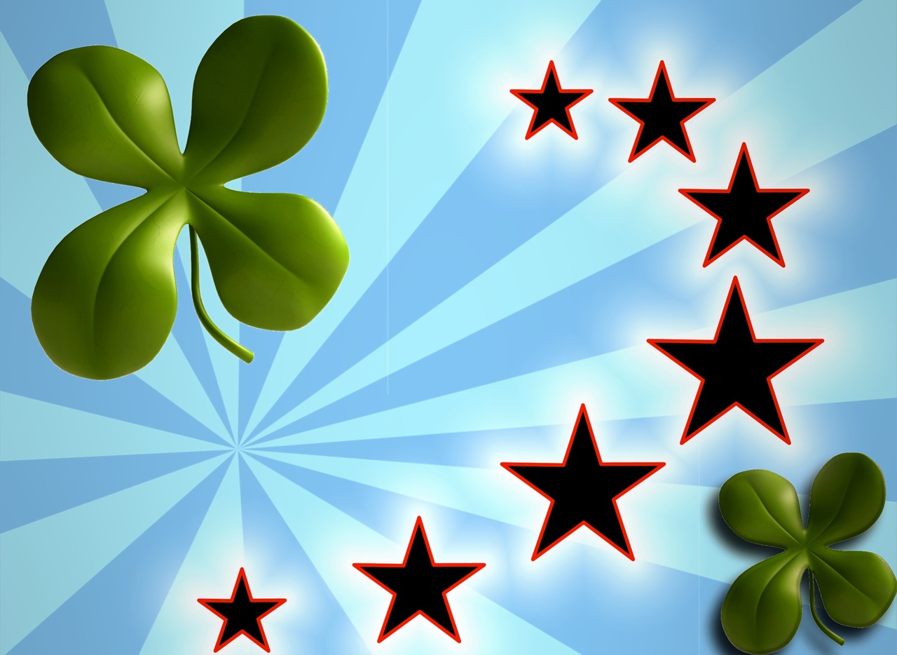 four leaf clover lucky charm symbol of good luck free photo