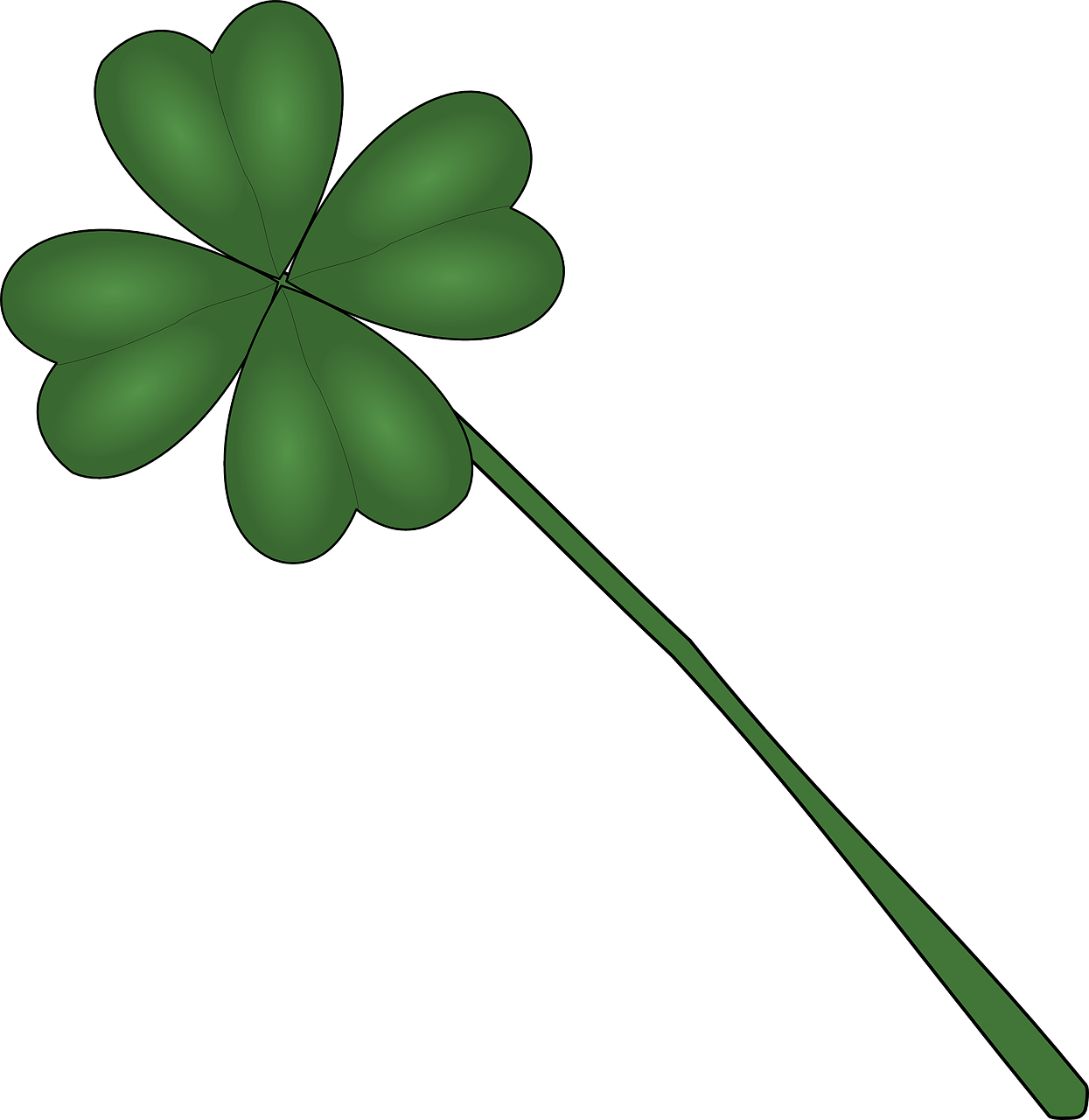 four-leaf clover plant luck free photo