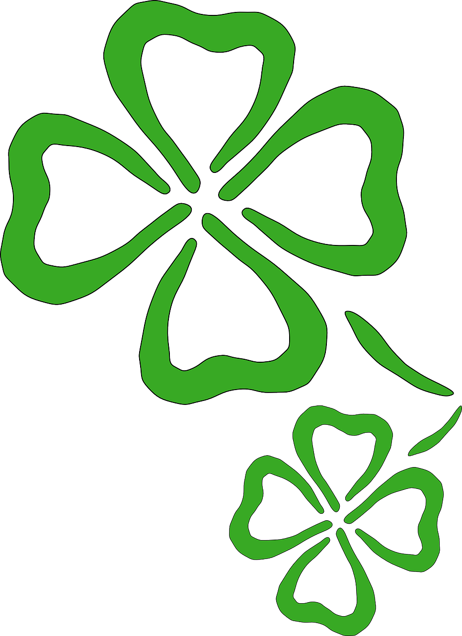 four-leaf clover green luck free photo