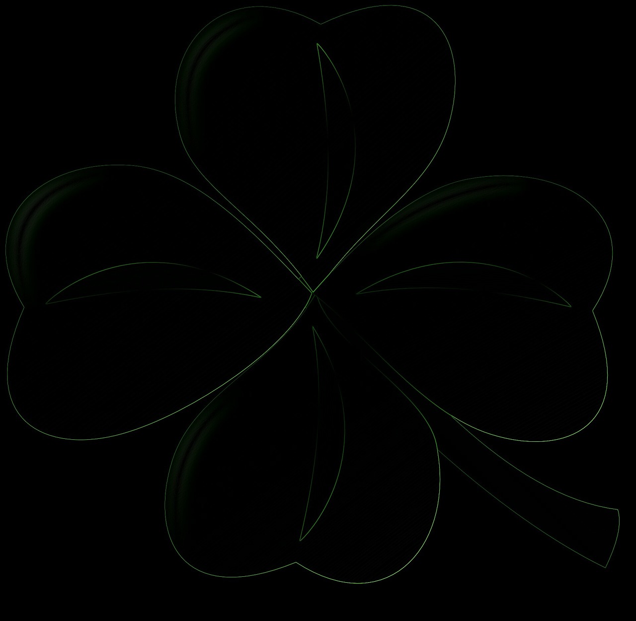 four leaf clover bright green free photo