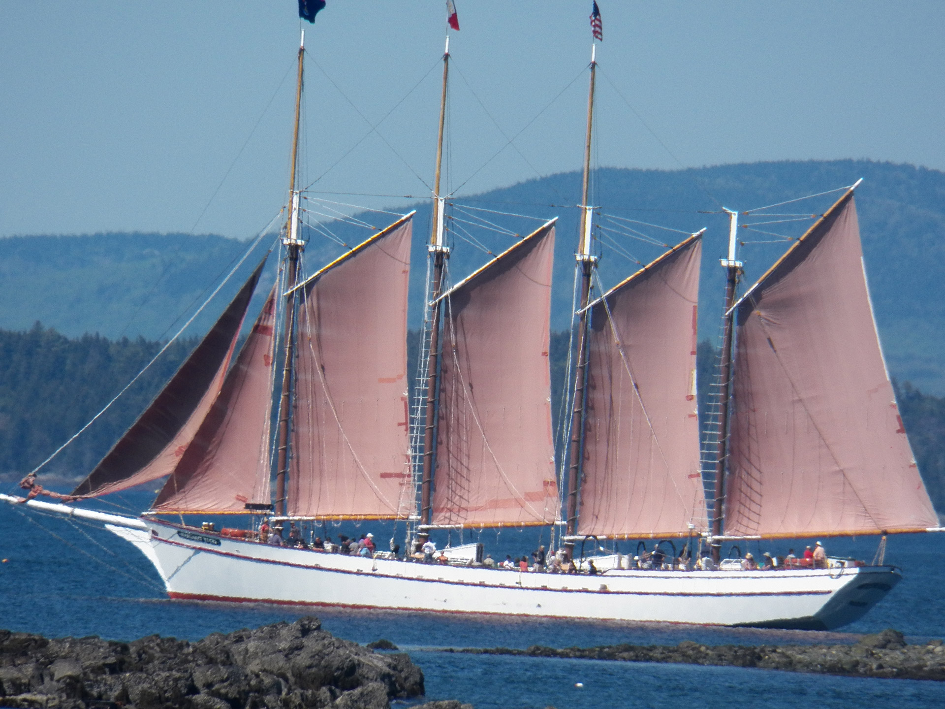 four mast schooner schooners free photo