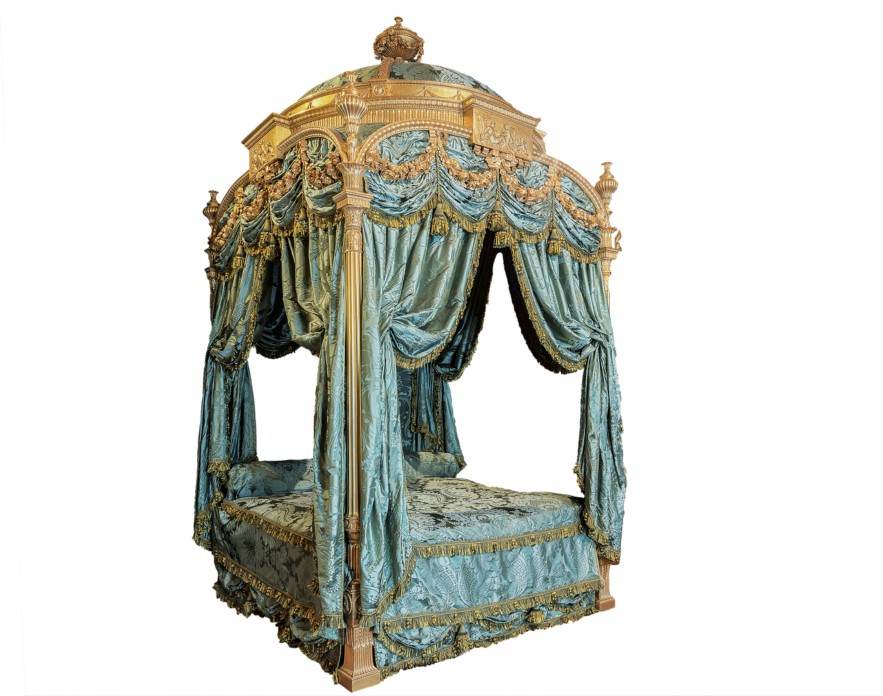 four poster bed  historically  princess free photo