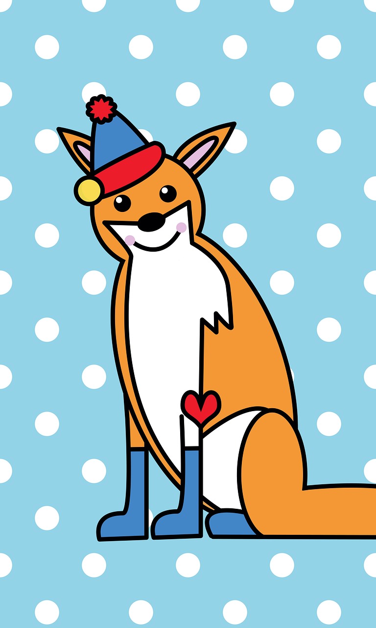 fox cute cartoon free photo