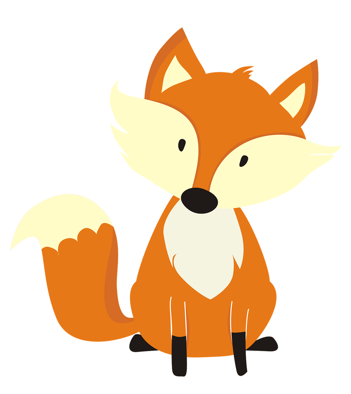 fox illustration  fox  clip art free photo