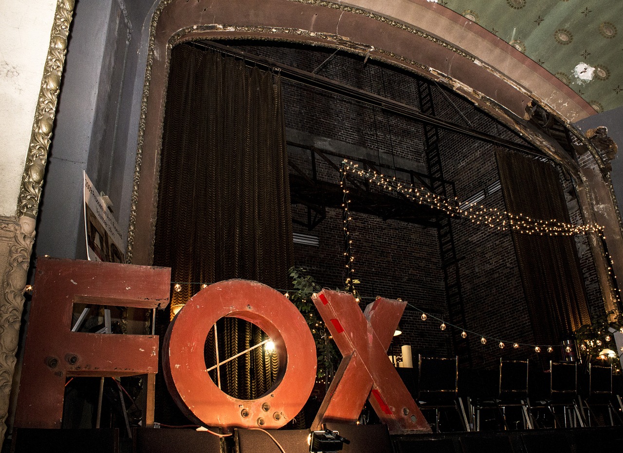 fox theater theater lighting free photo
