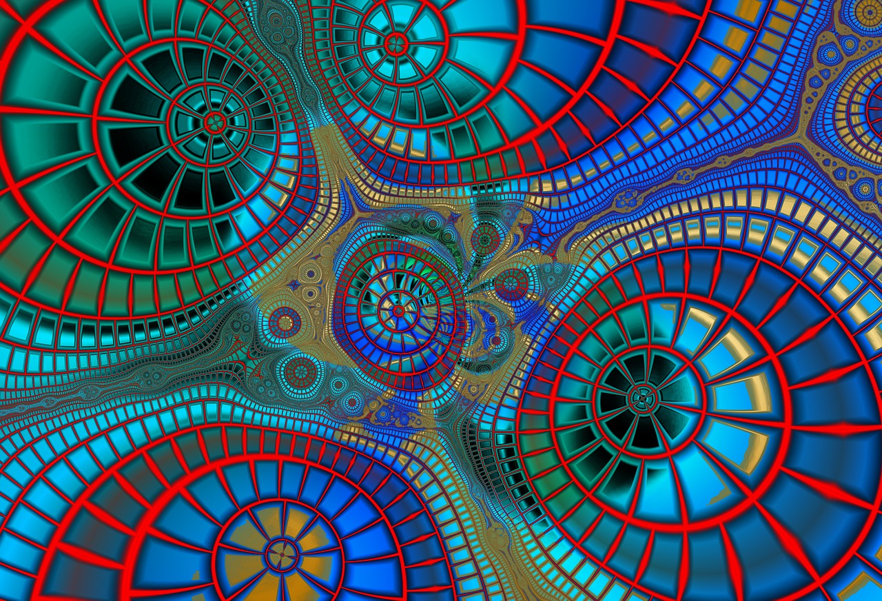 fractal abstract line free photo