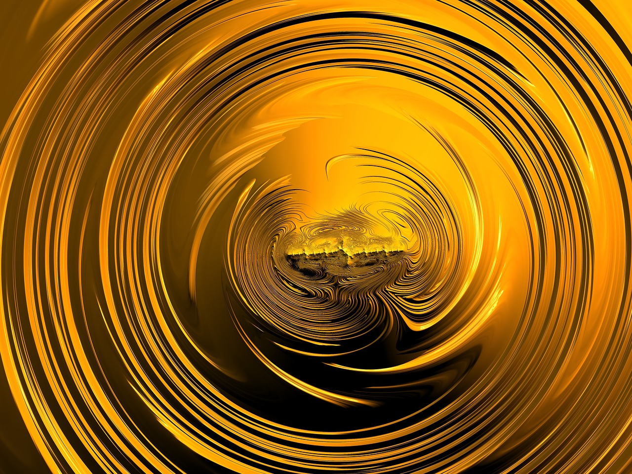 fractal golden background free photo