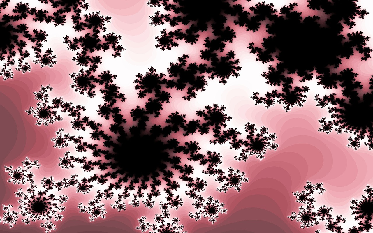 fractal pattern pink free photo