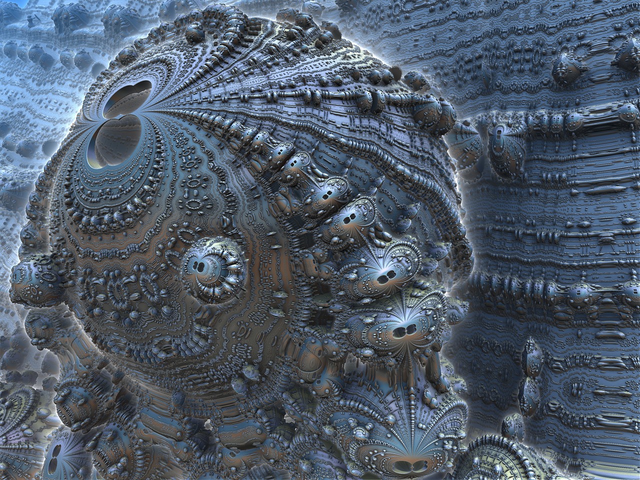 fractal 3d render free photo