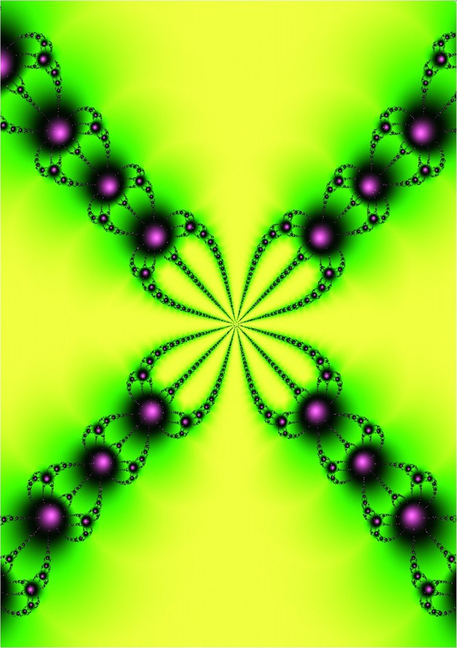 fractal green background free photo