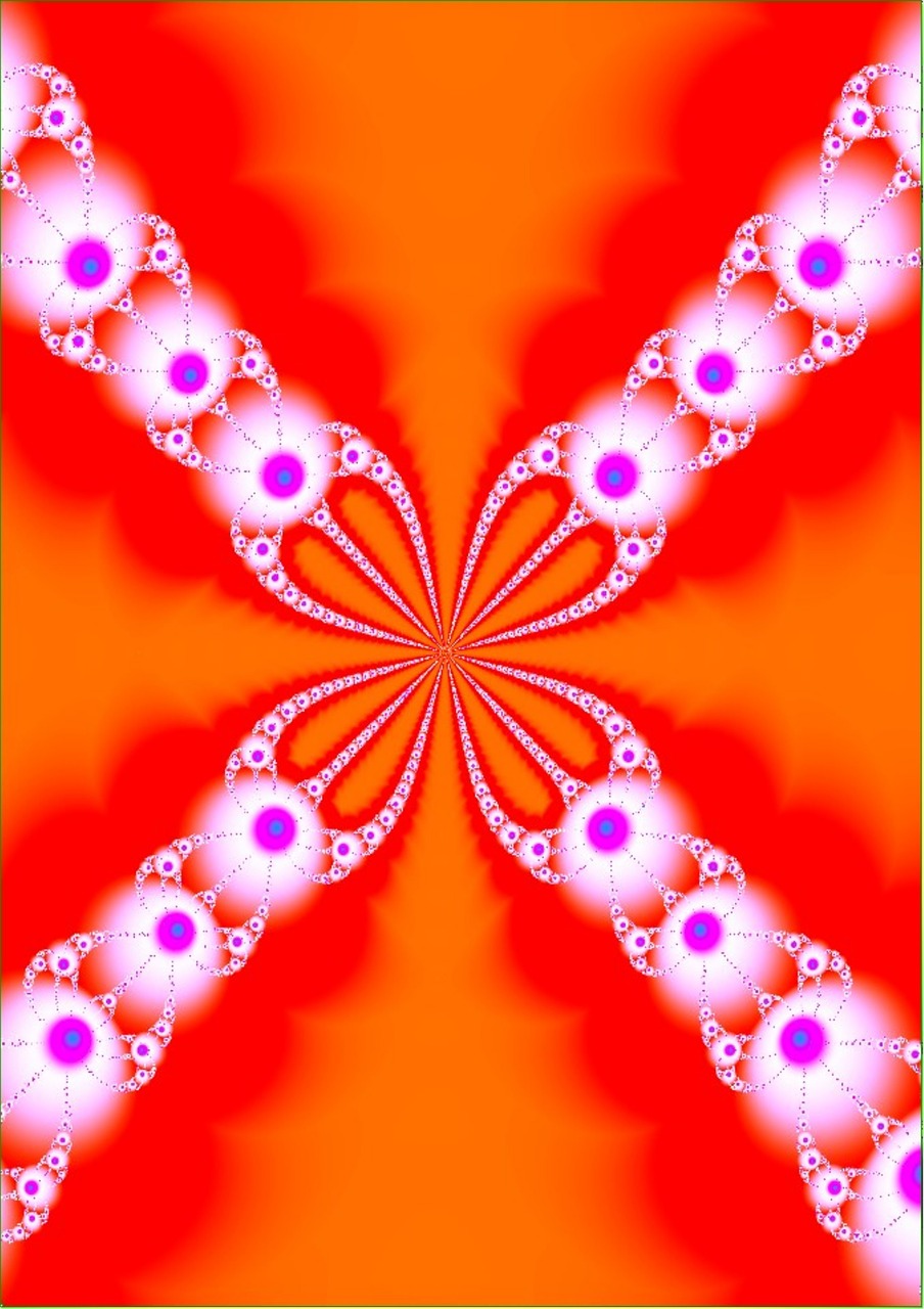 fractal background orange free photo