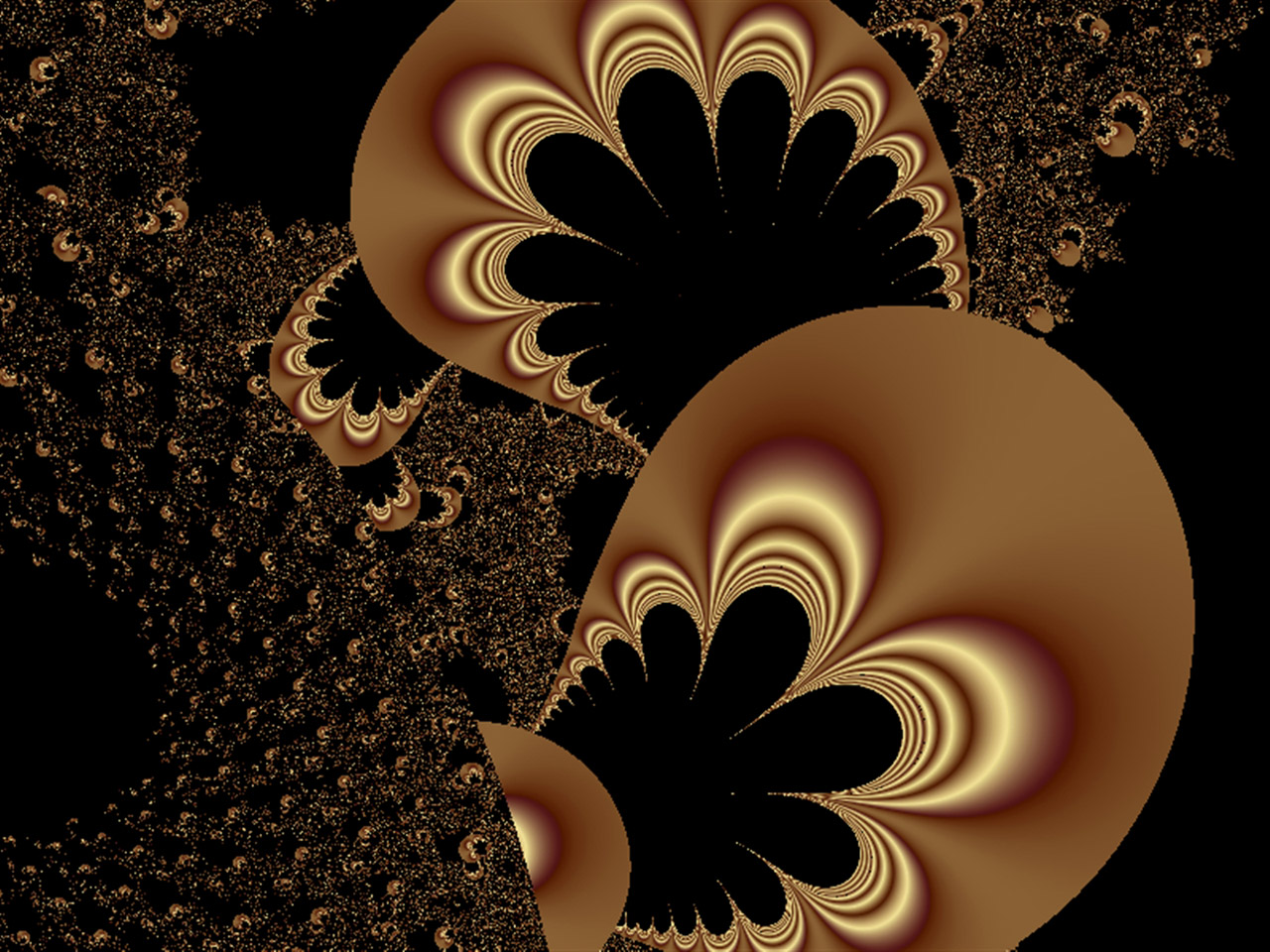 brown fractal fractal free photo